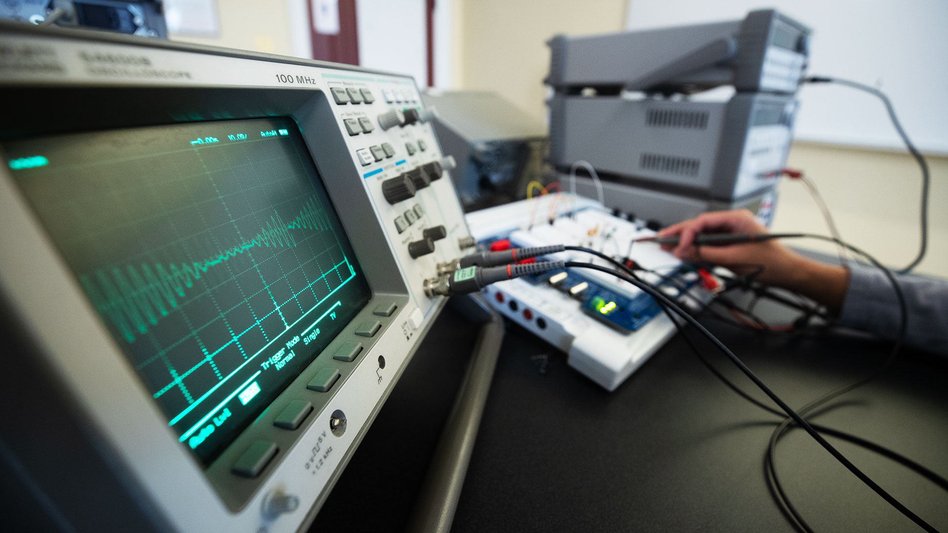 Electrical meter and board with soldering iron