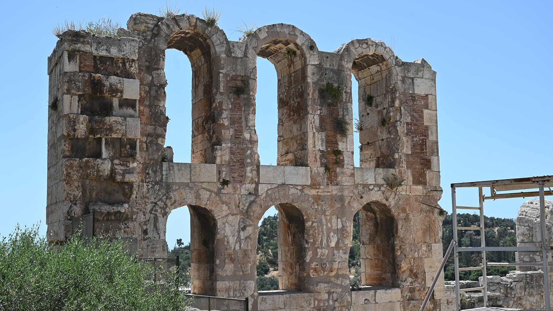 Remains of aqueducts in Greece