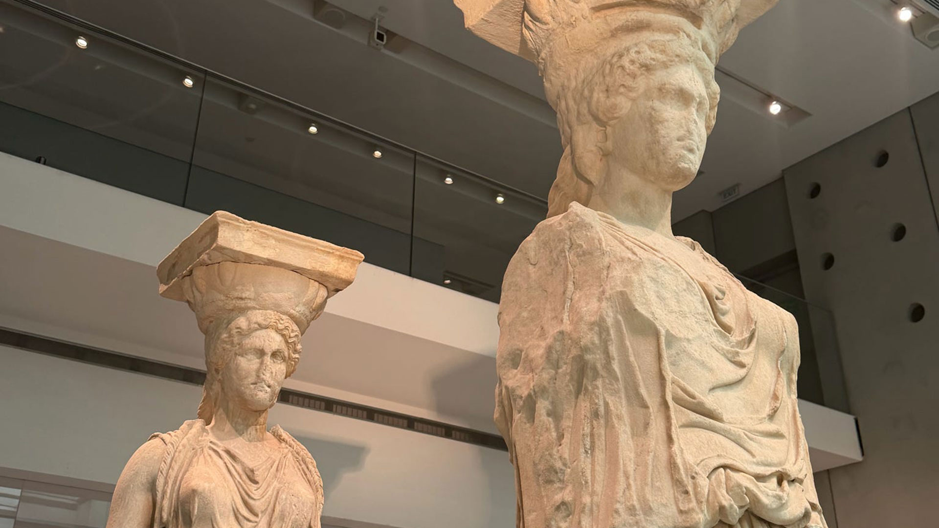 Two Greek statues