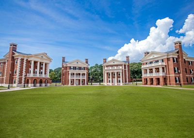 Christopher Newport University's Greek Village.