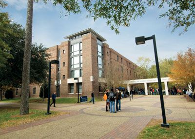 Christopher Newport University's Santoro Hall.