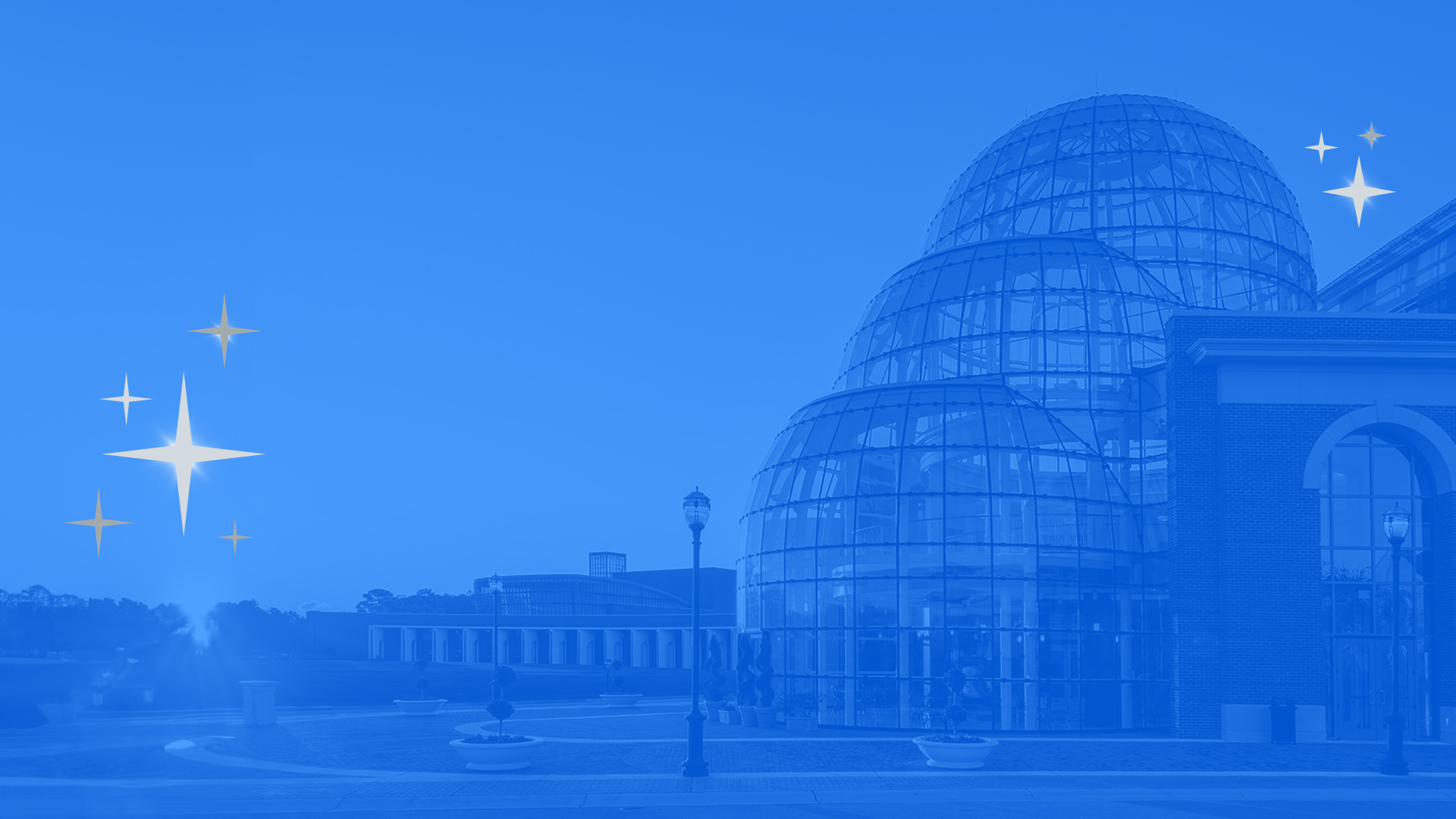 The Torggler and Ferguson Centers on the campus of CNU with a blue overlay