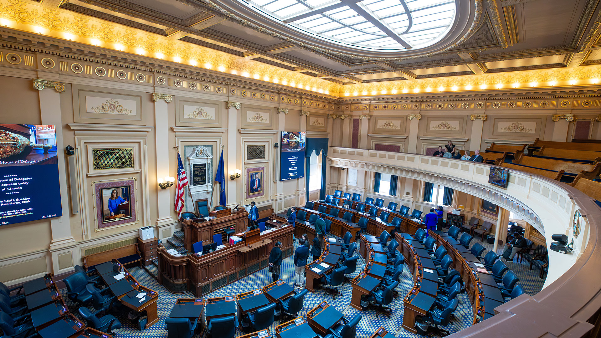 Interior of the Virginia state capitol